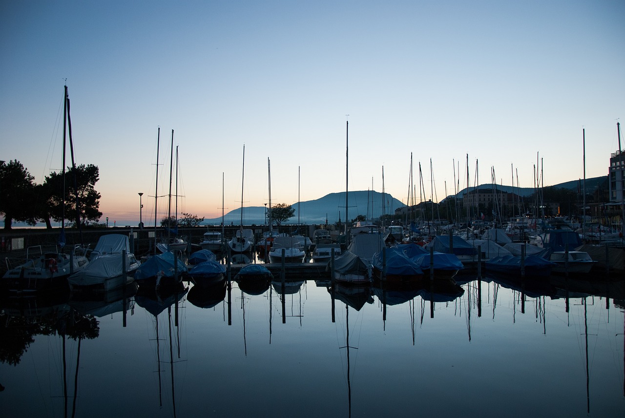 Image - dock boats yachts nature water