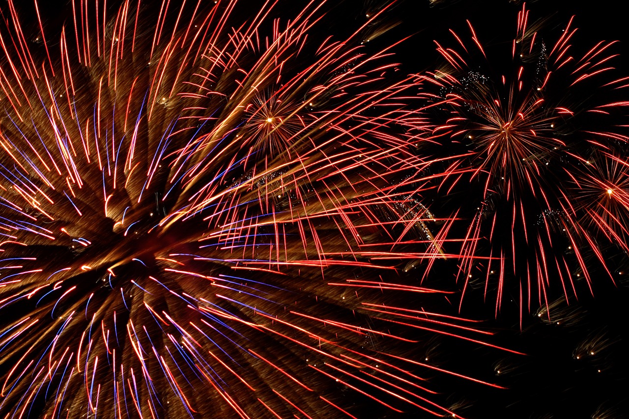 Image - still fireworks light show flames