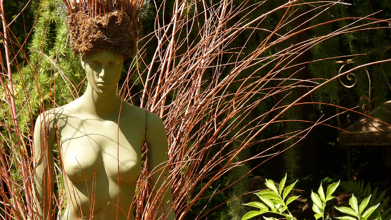 Image - garden woman nu nature park zen