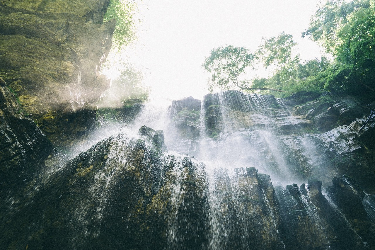 Image - nature waterfalls raging water