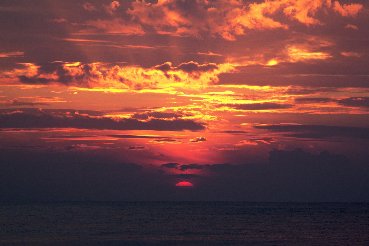 Image - nature sky clouds sun light peek