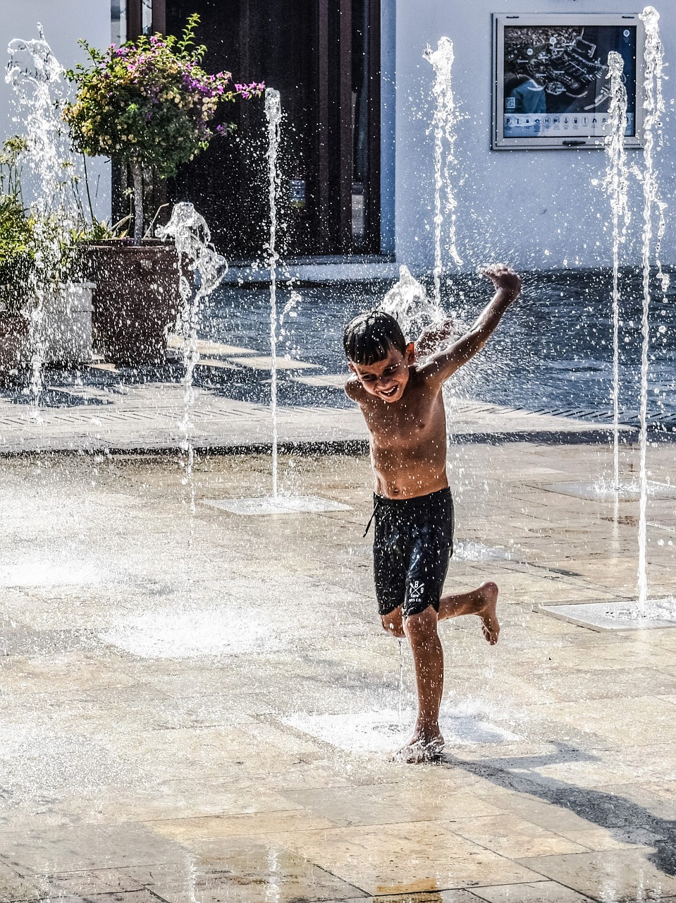 Image - summertime kid boy child fun