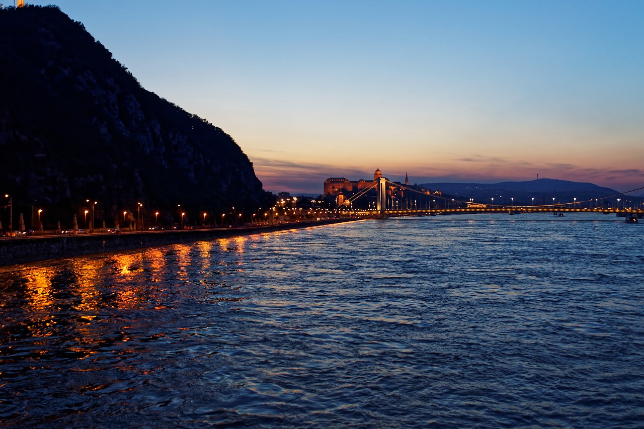 Image - danube evening twilight budapest