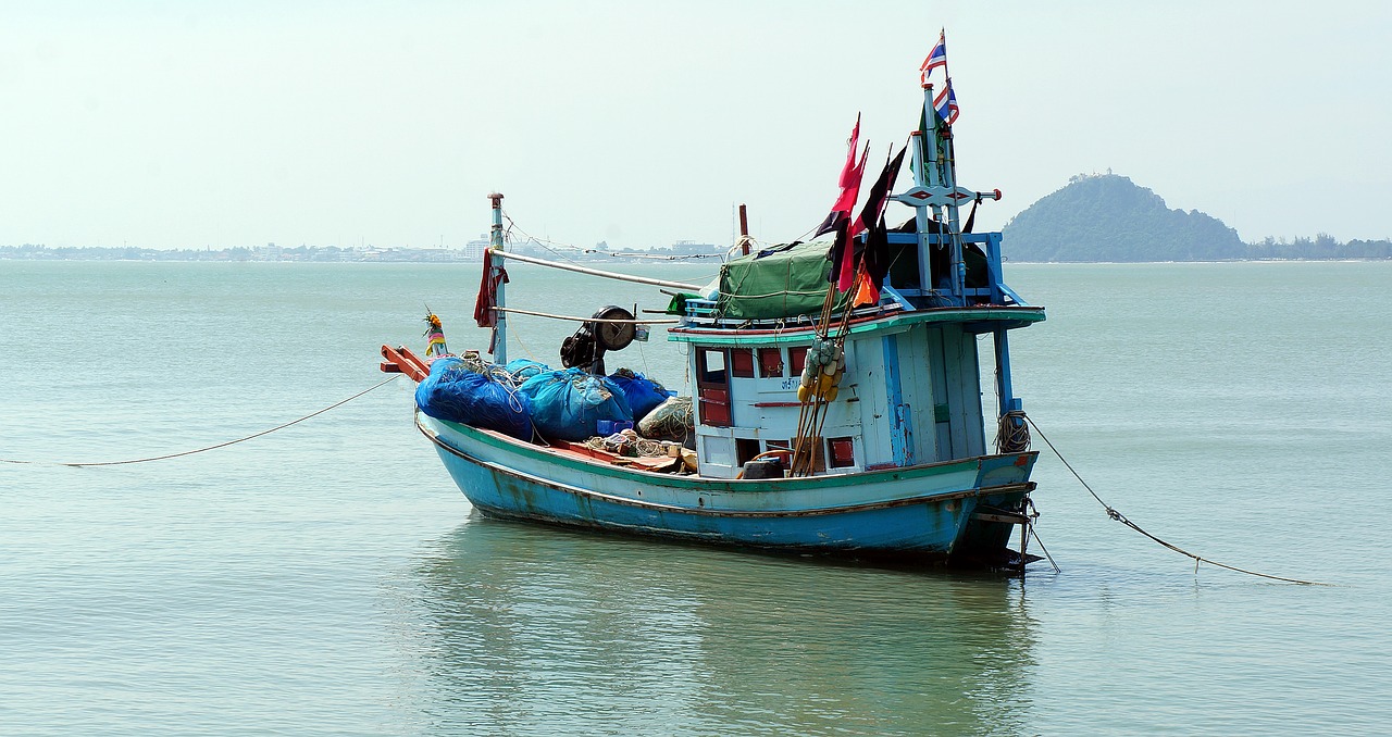 Image - fishing boat trawler sea thailand