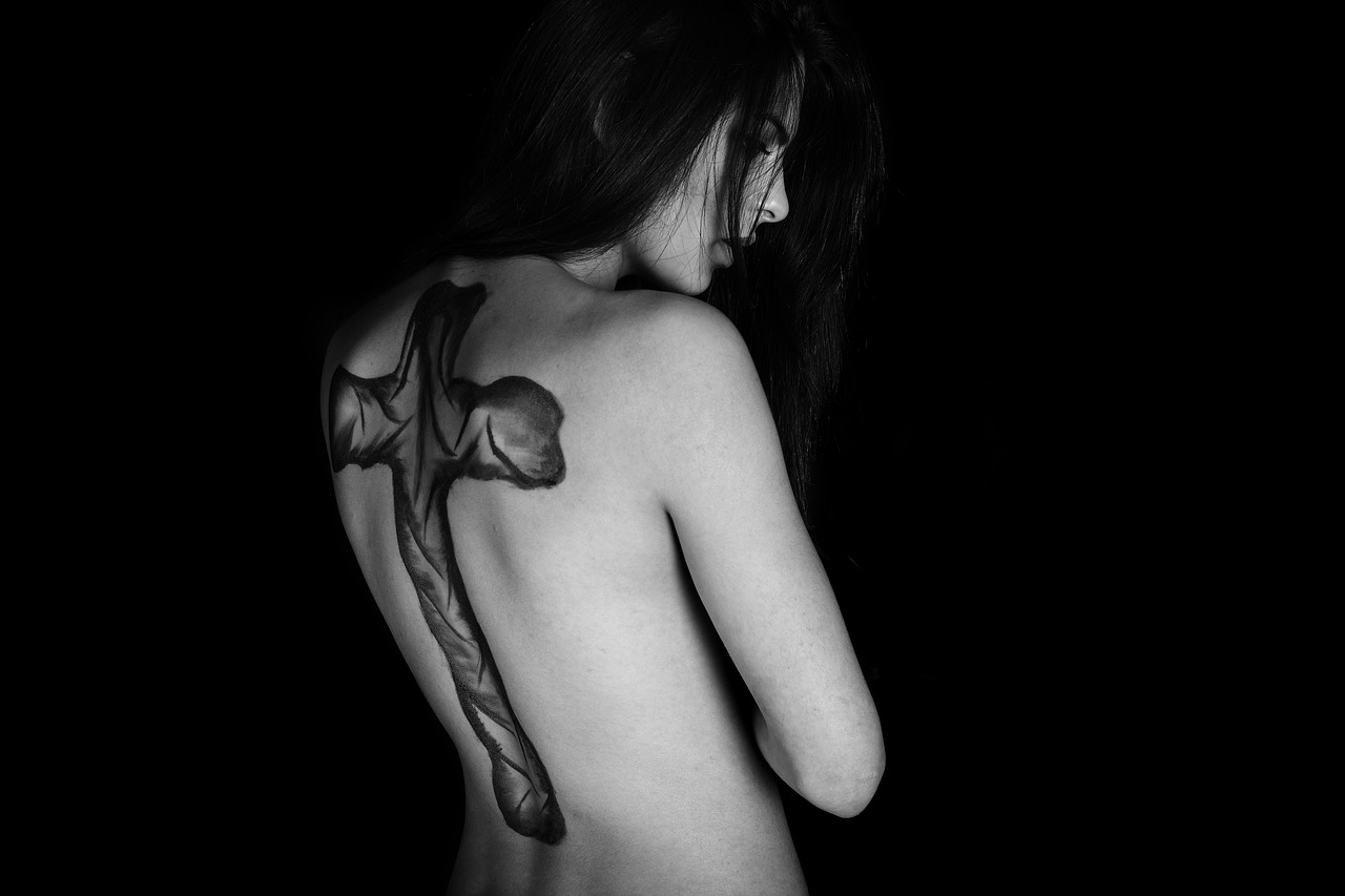 Image - tattoo naked make up photo model
