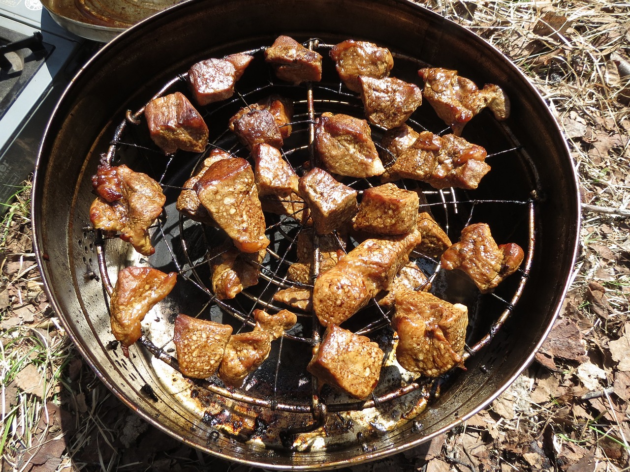 Image - shish kebab fried meat mangal