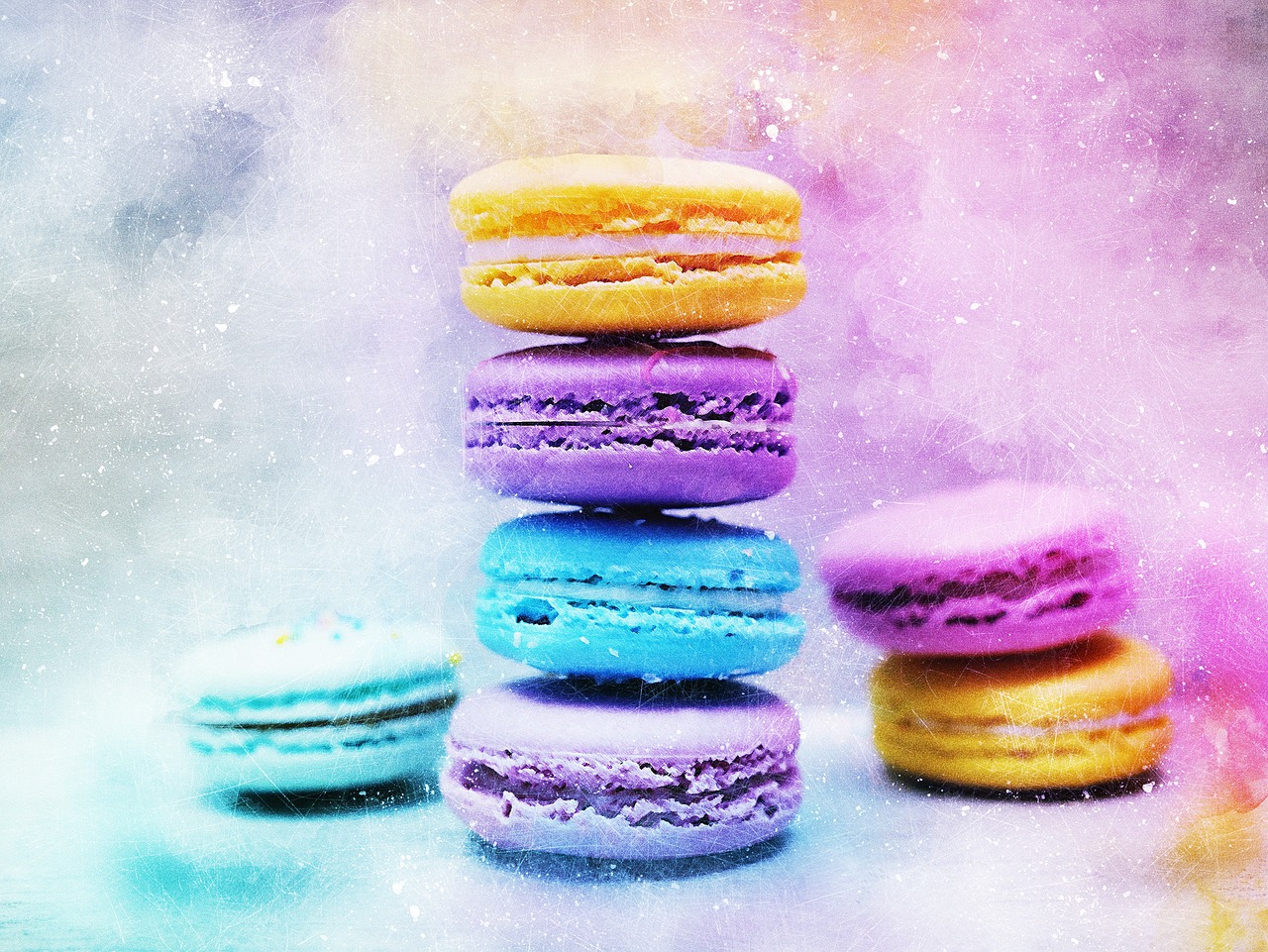 Image - cake macaroon art abstract food