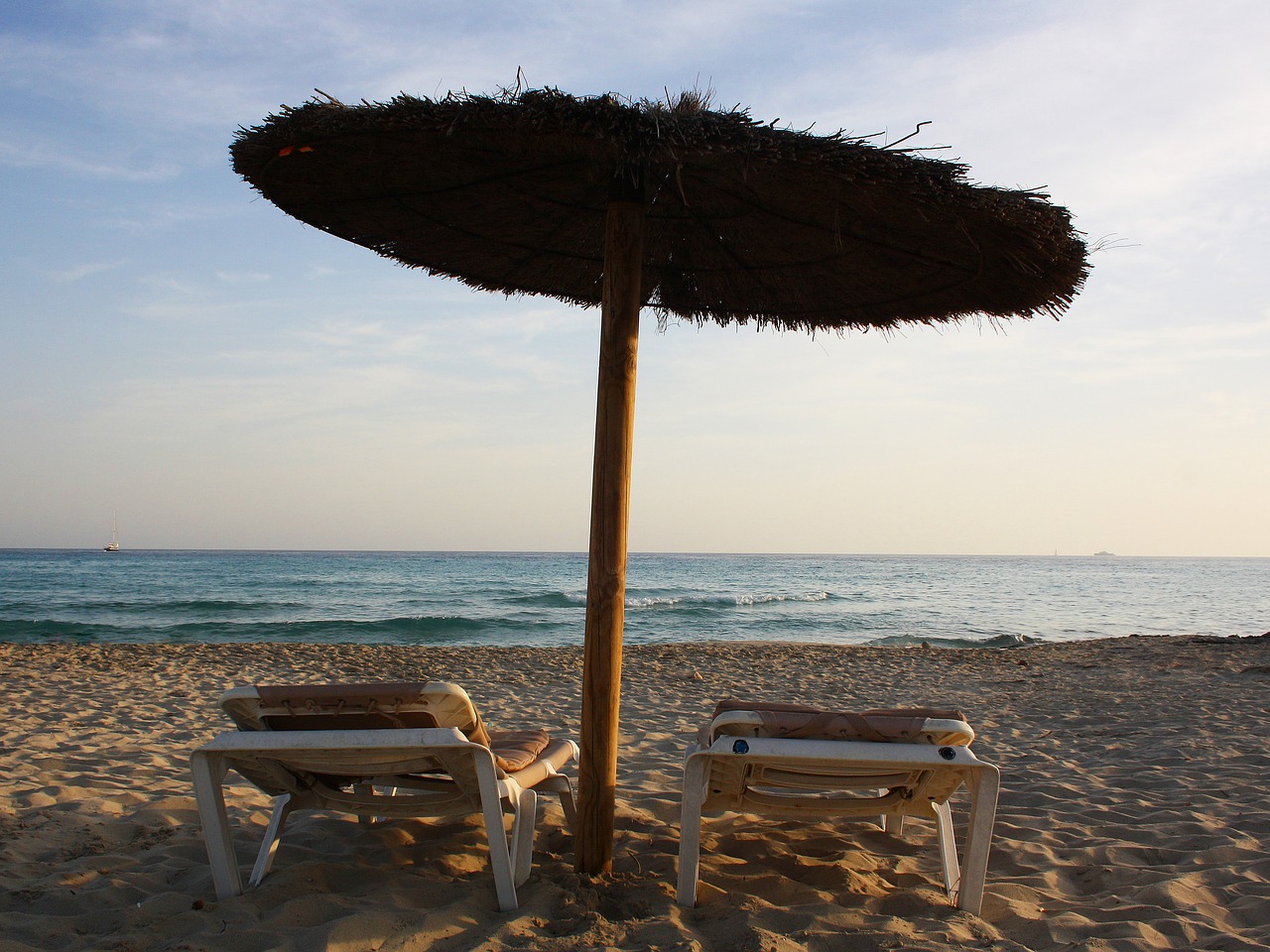 Image - beach sand sea waves