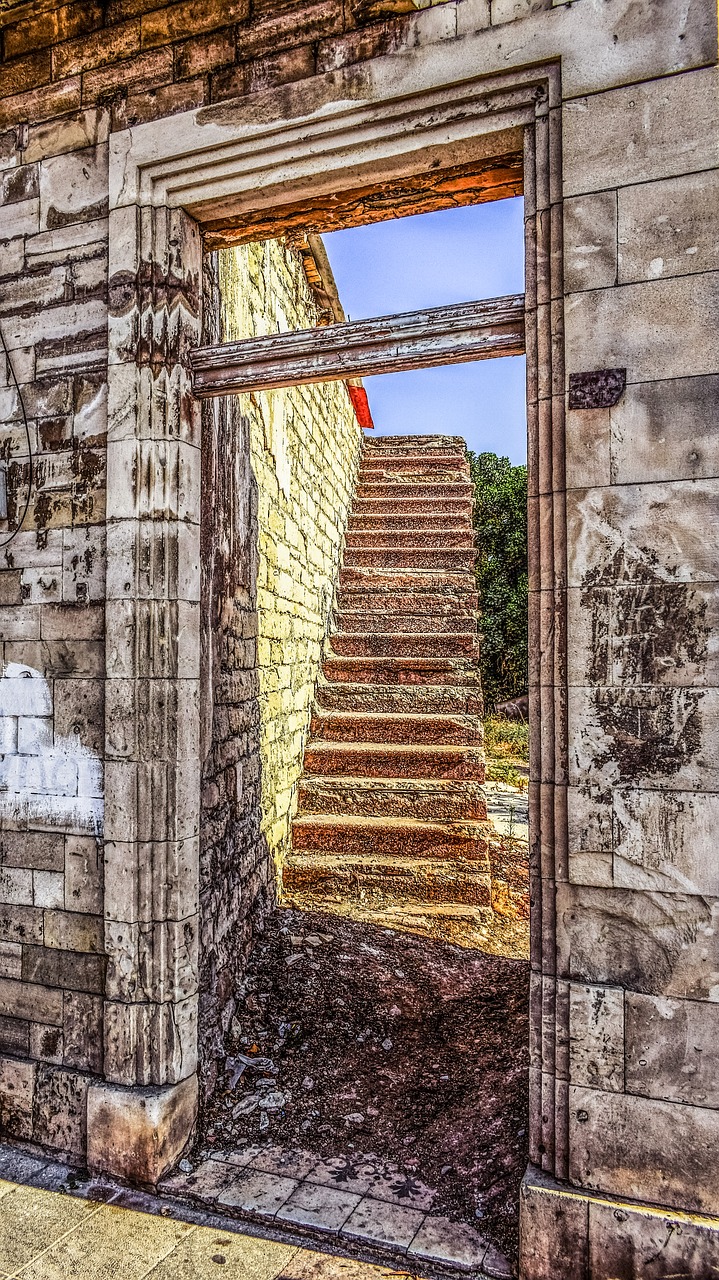 Image - stairway to heaven old house ruin