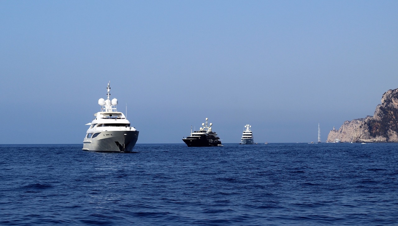 Image - boats three sea sky water travel