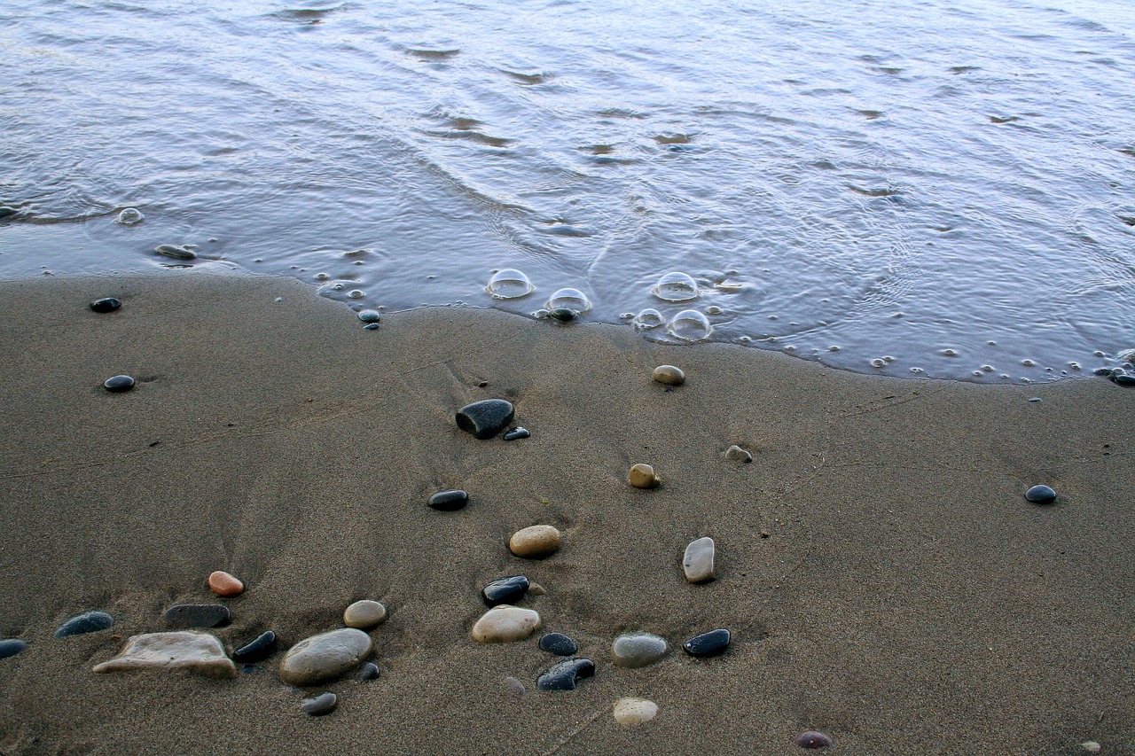 Image - shore stones shoreline sea beach