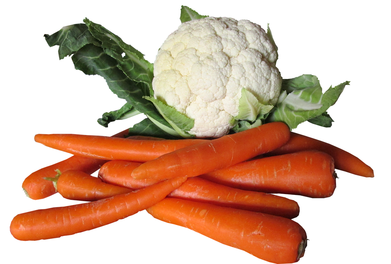 Image - vegetables cauliflower carrots