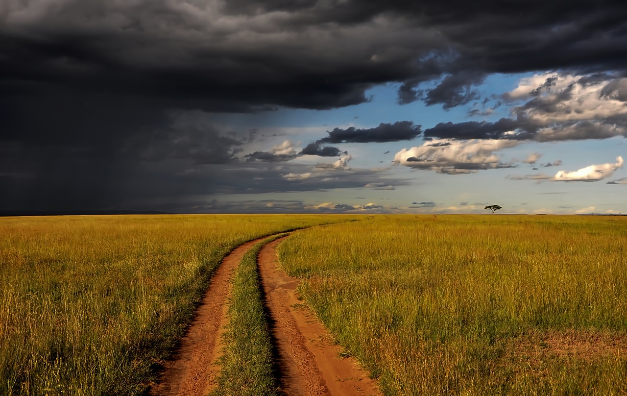 Image - kenya africa landscape sky clouds