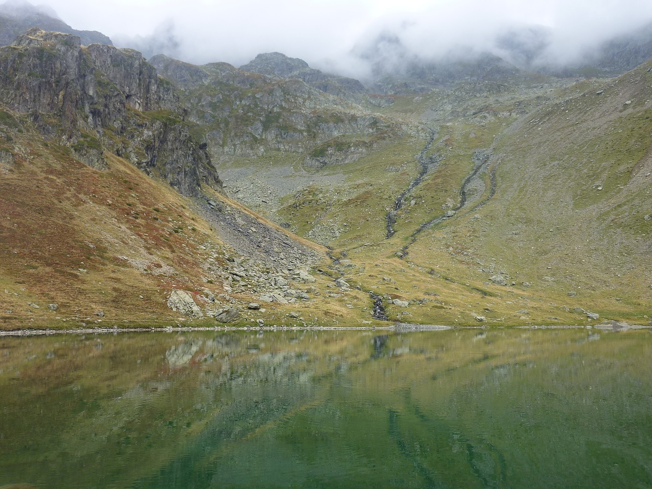 Image - alps mountains lake green