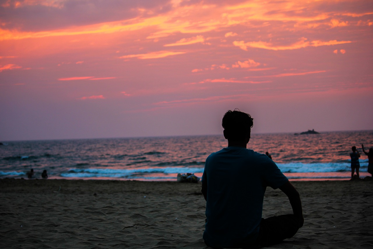 Image - travel beach sunset goldenhour