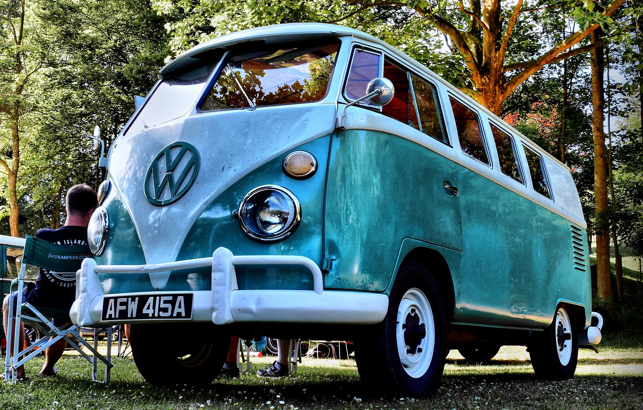 Image - vwbus camper camping hippie vw bus