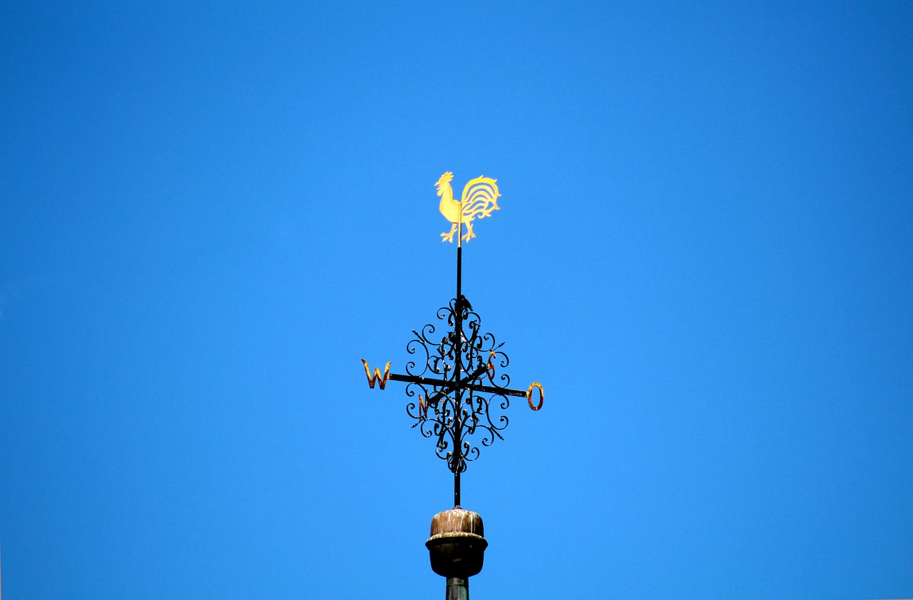 Image - spire weather vane hahn figure