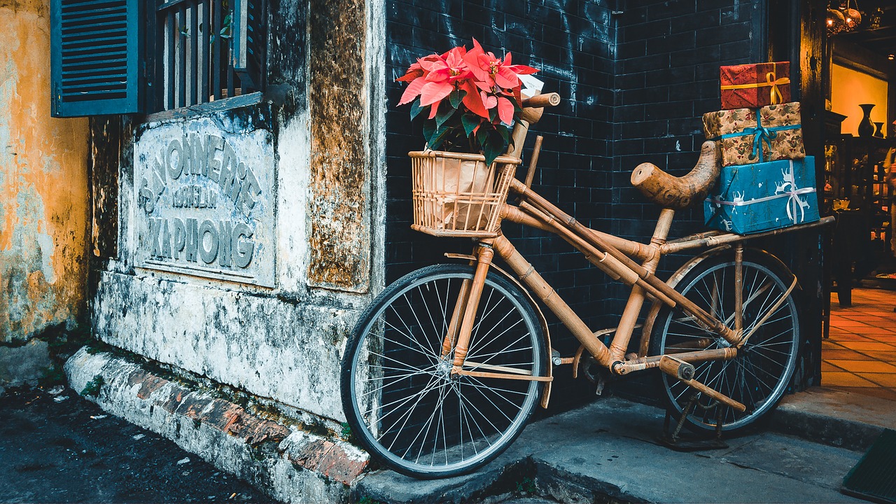 Image - transportation bicycle wood bamboo