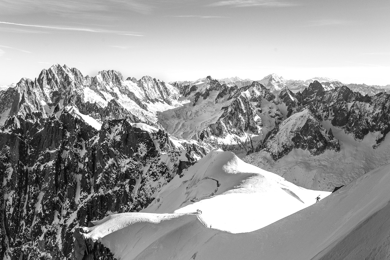 Image - mountains peaks cliffs summit snow