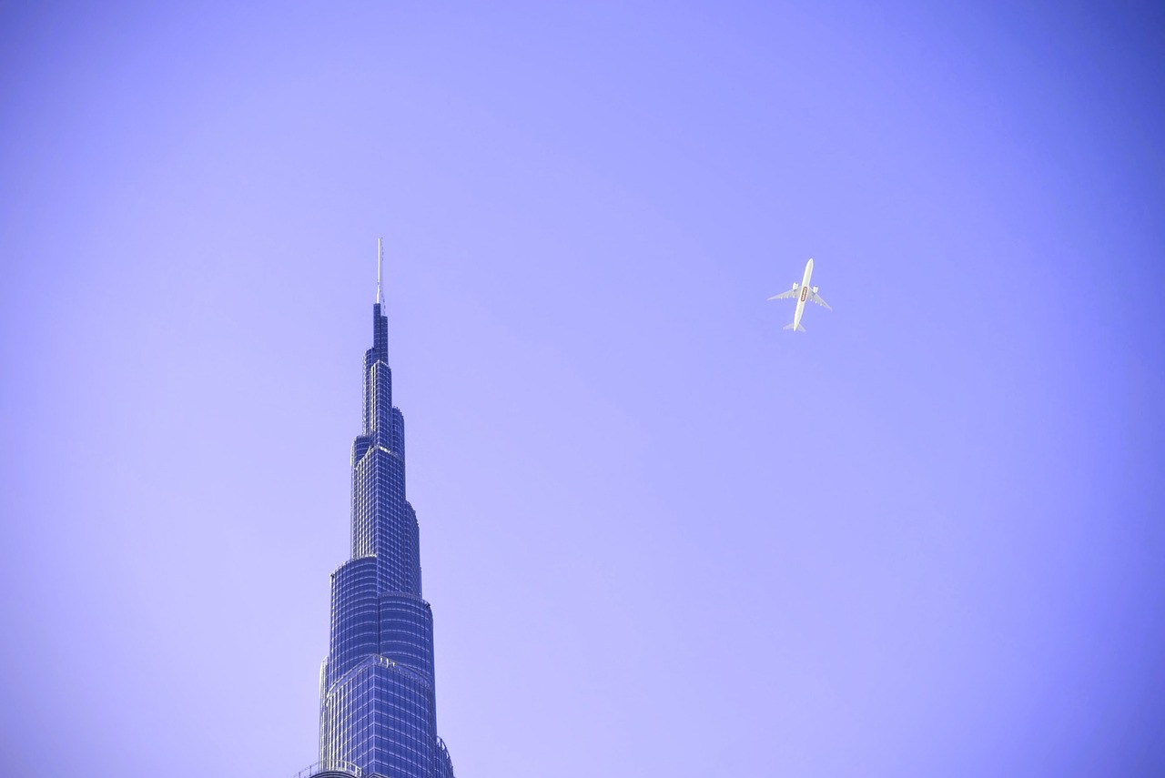 Image - purple sky airplane flying