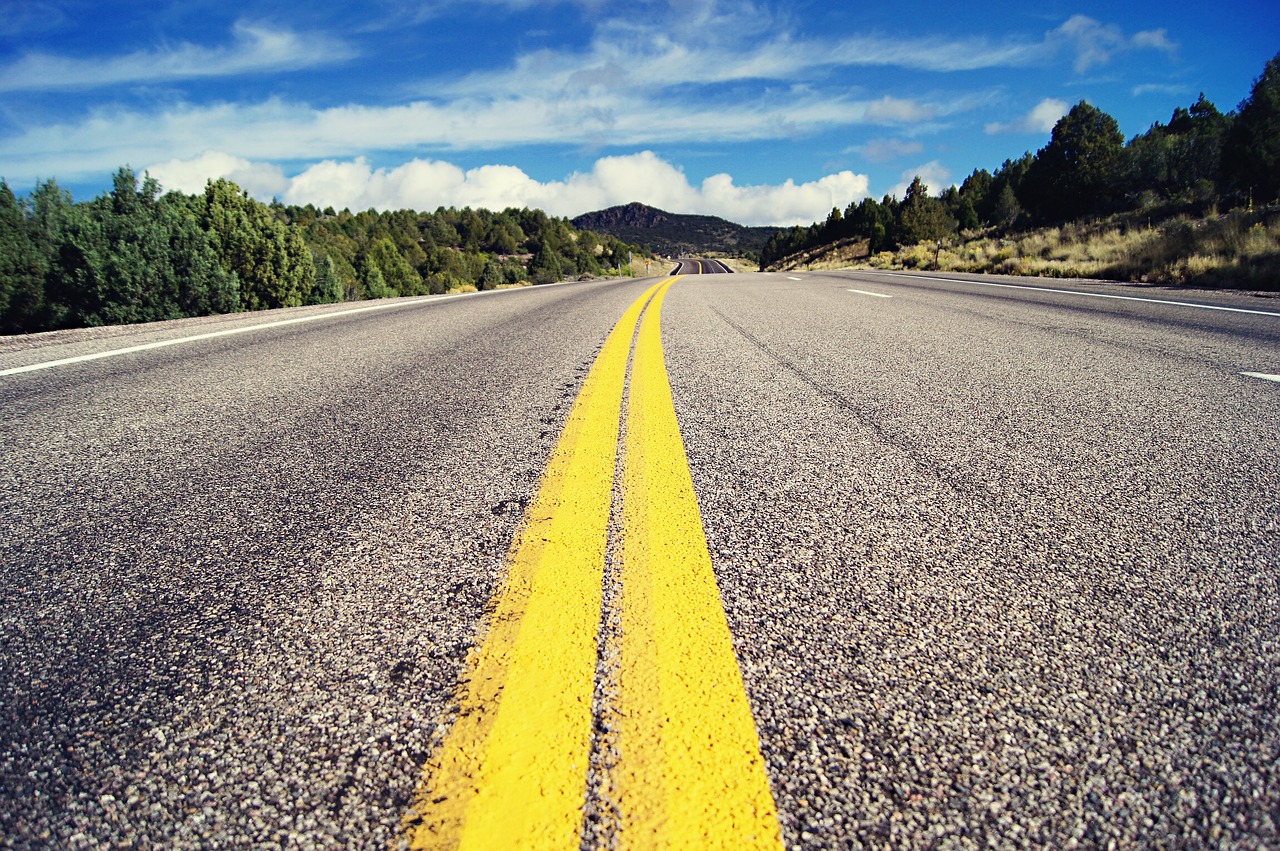 Image - road pavement highway sky sunshine