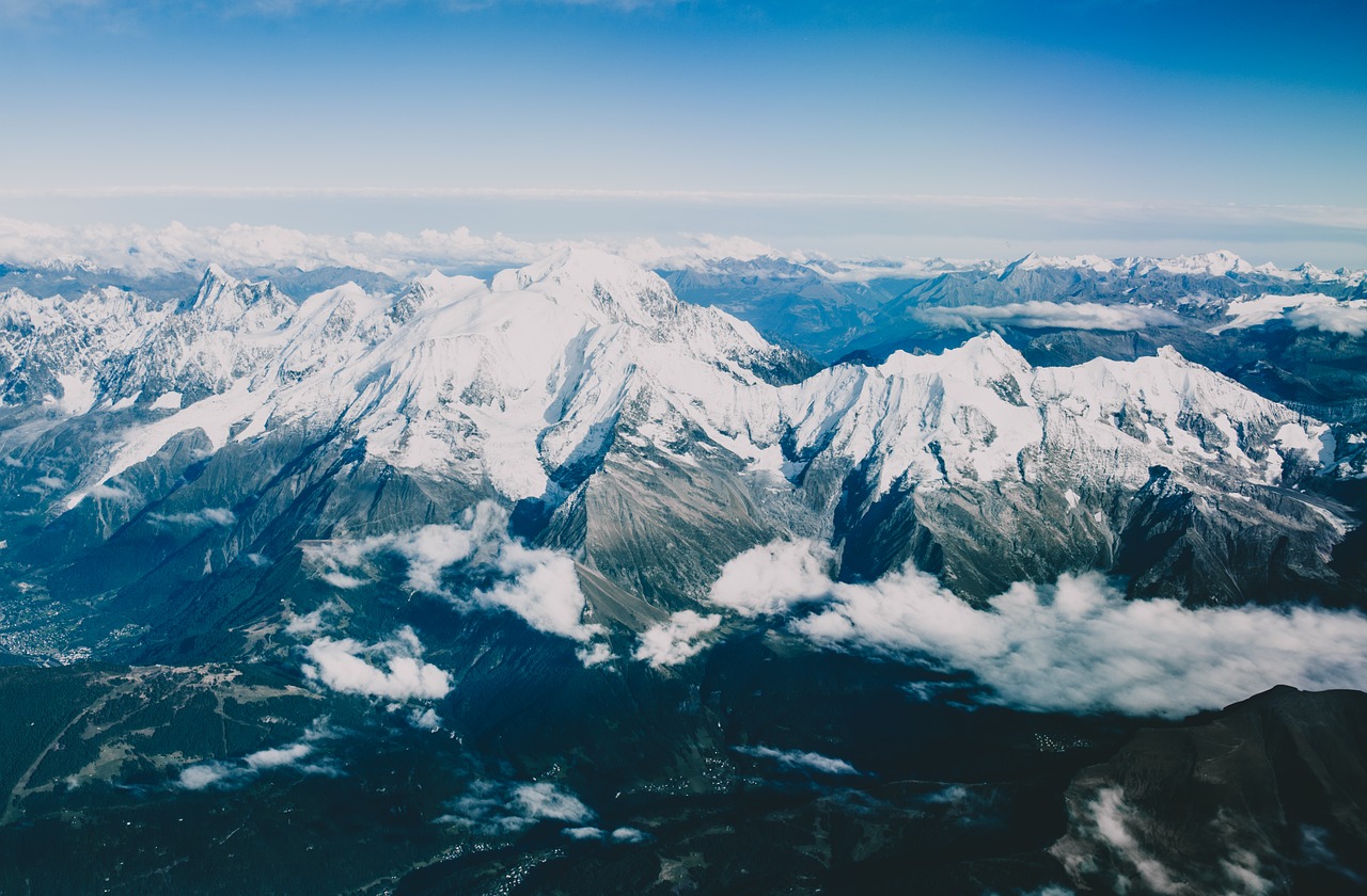 Image - mountains peaks summit snow cliffs