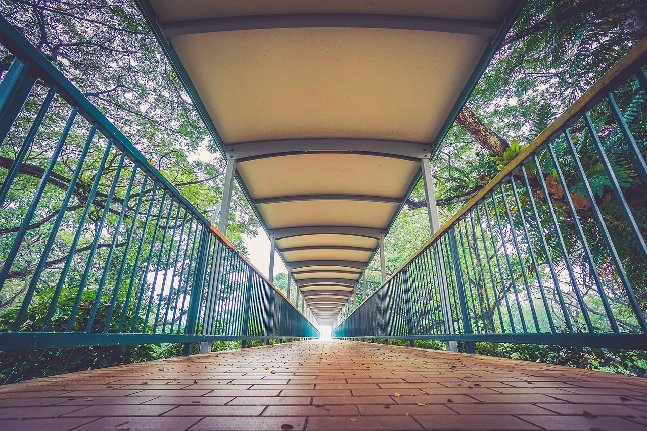 Image - bridge path cobblestone railing