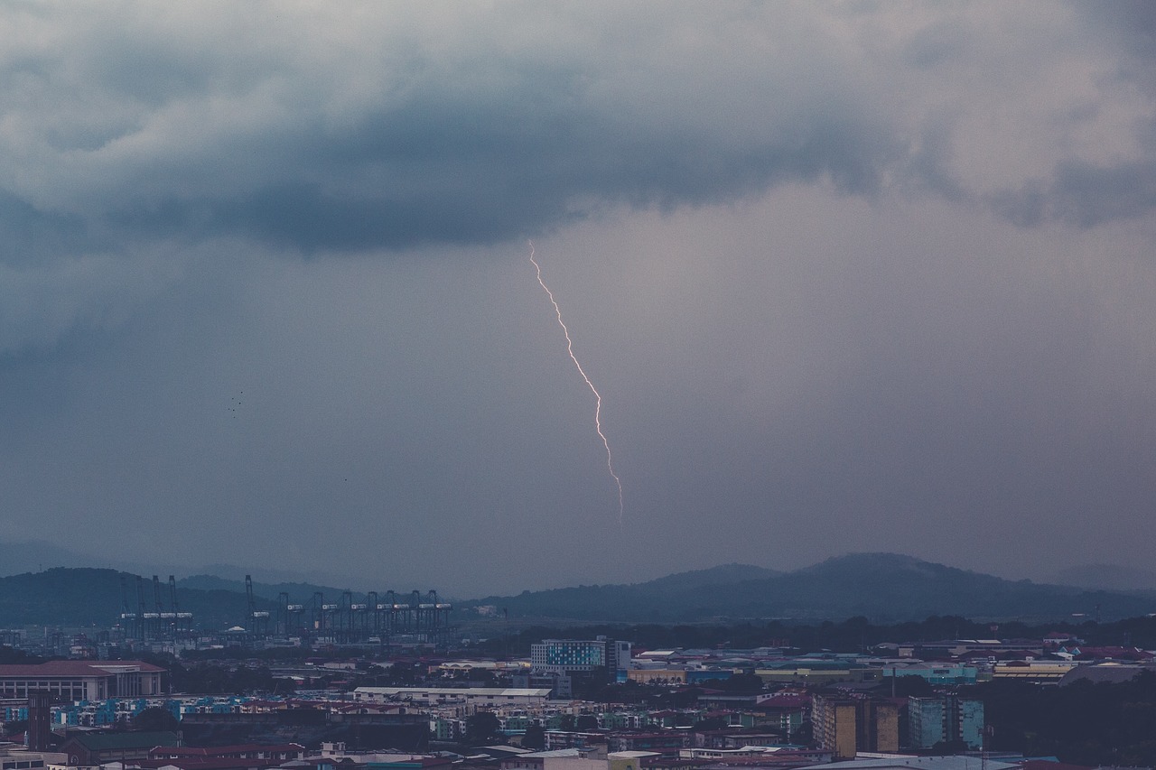 Image - lightning storm clouds dark sky