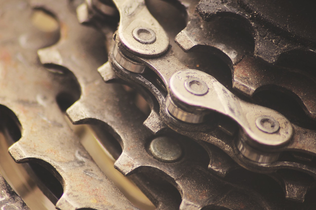 Image - gears chains bike