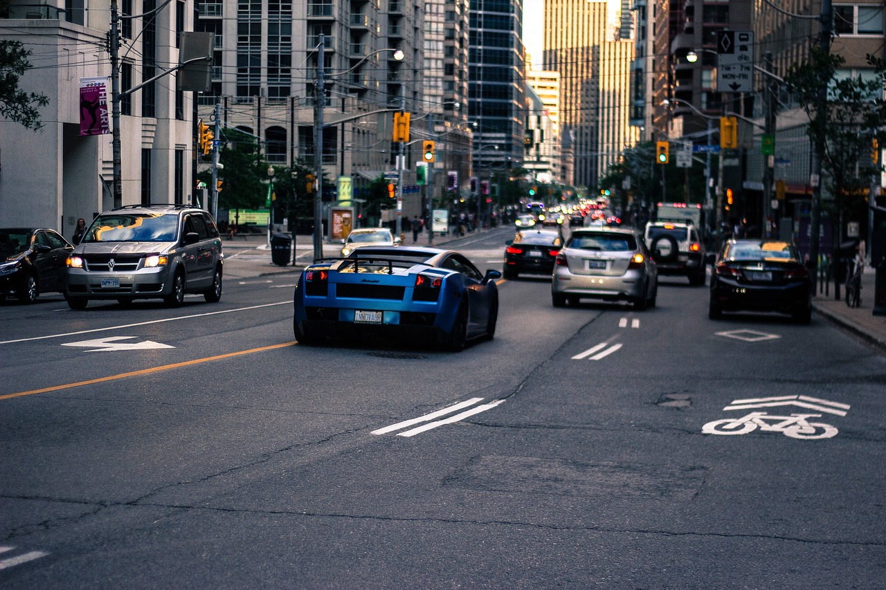 Image - lamborghini cars street road