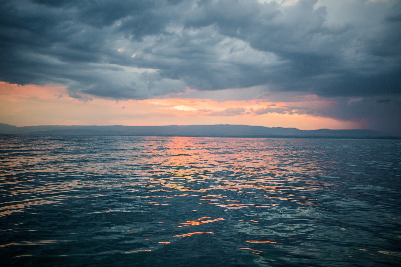 Image - sunset dusk sky clouds cloudy