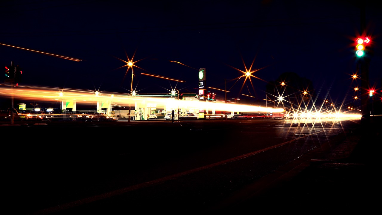 Image - gas station service station pumps