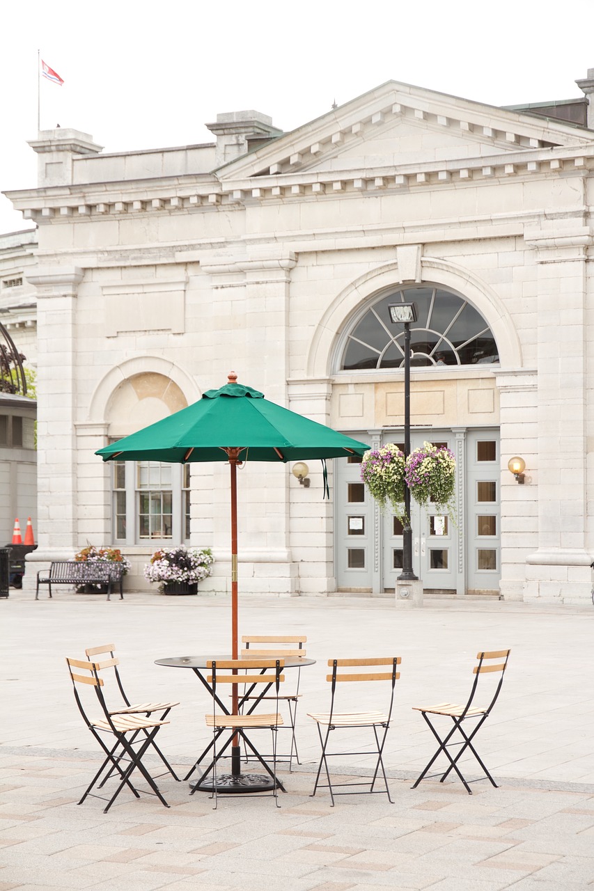 Image - restaurant patio terrace tables
