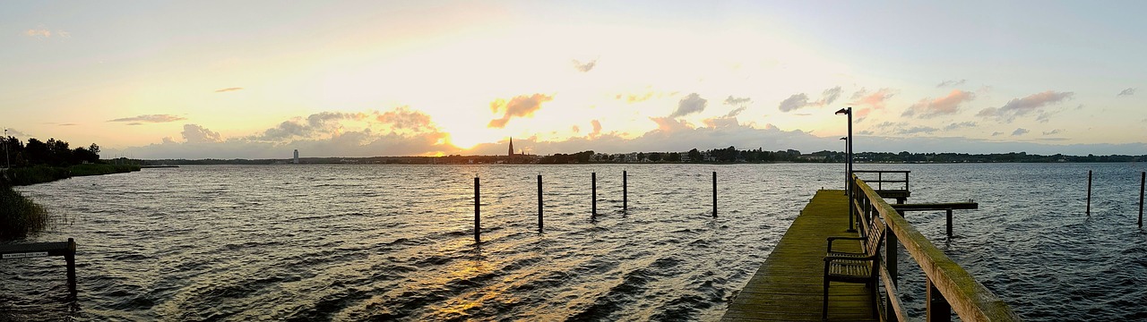 Image - water schlei mecklenburg sky sun