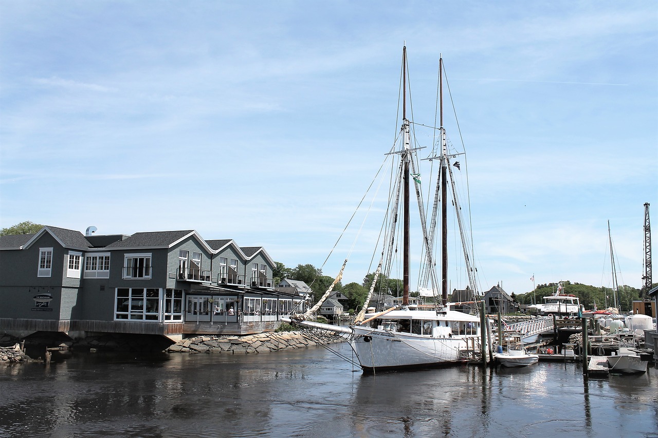 Image - sailboat maine harbor nautical