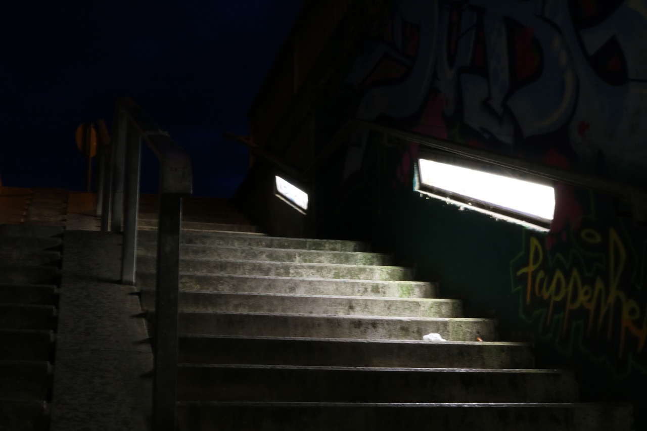 Image - stairs gloomy leave dark mood