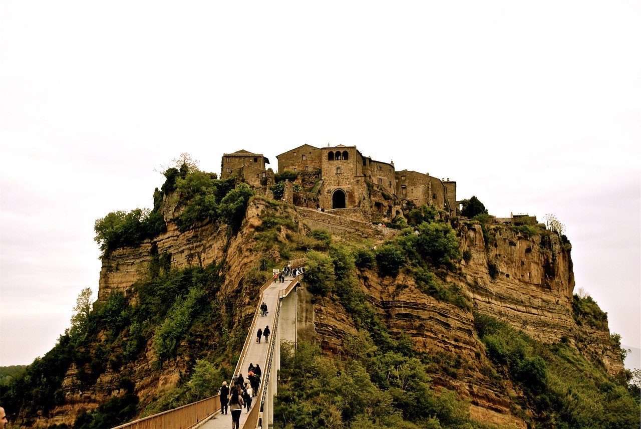 Image - town village hill cliffs