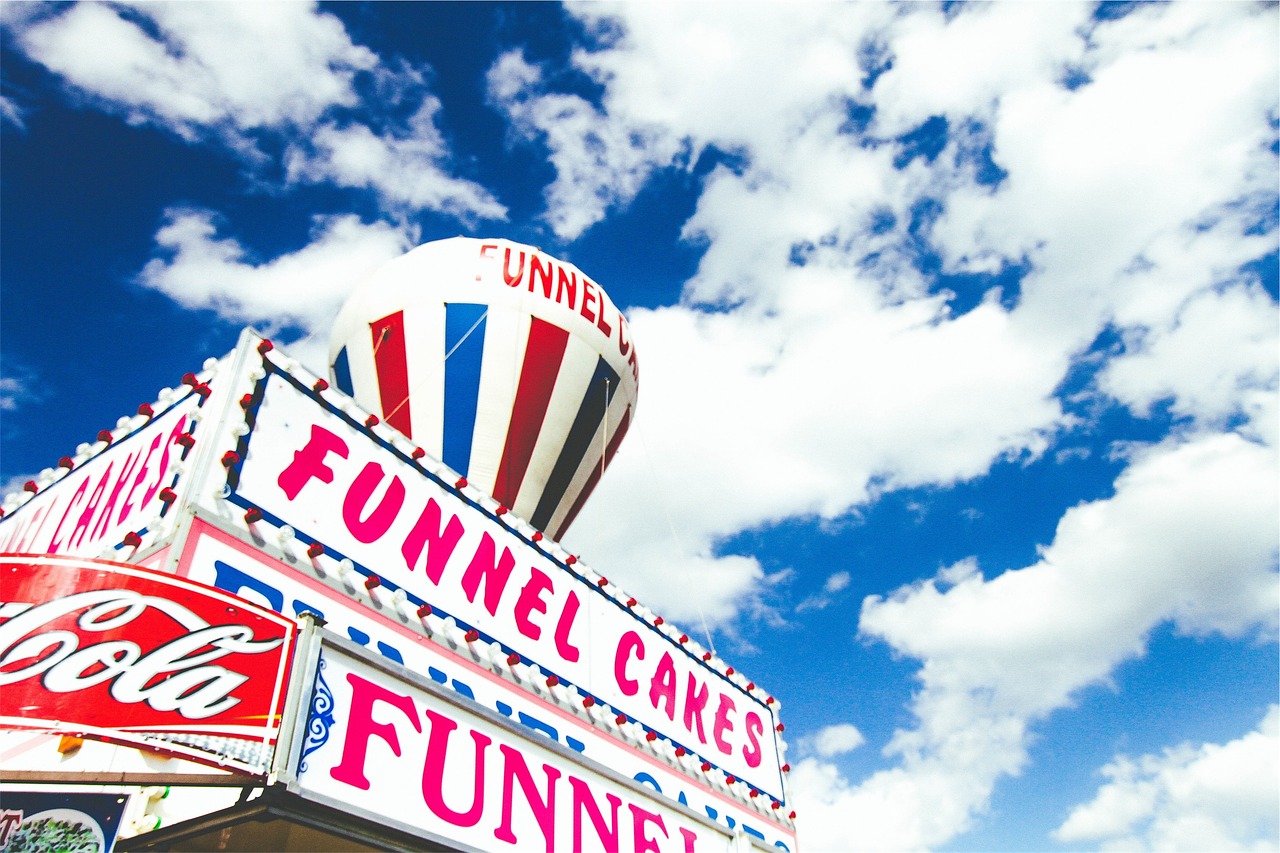 Image - funnel cakes dessert blue sky