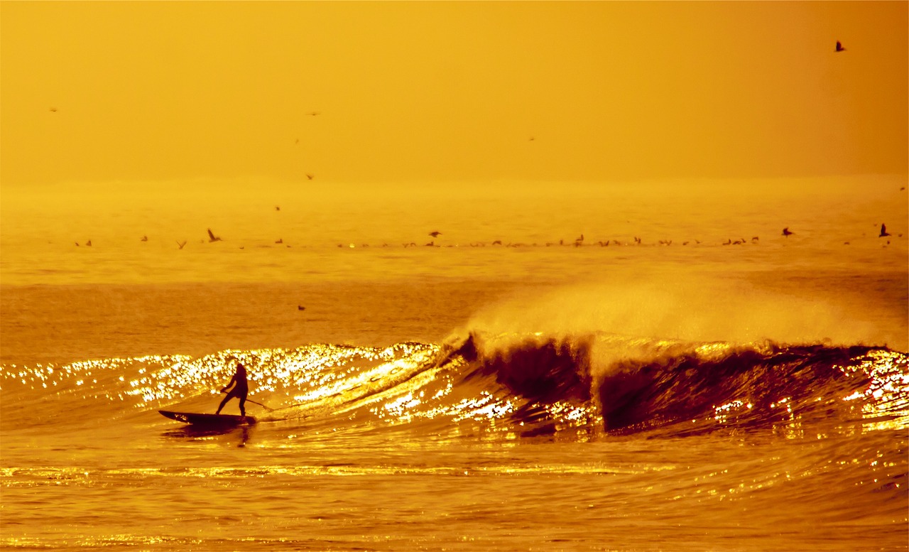 Image - surfer surging waves water ocean