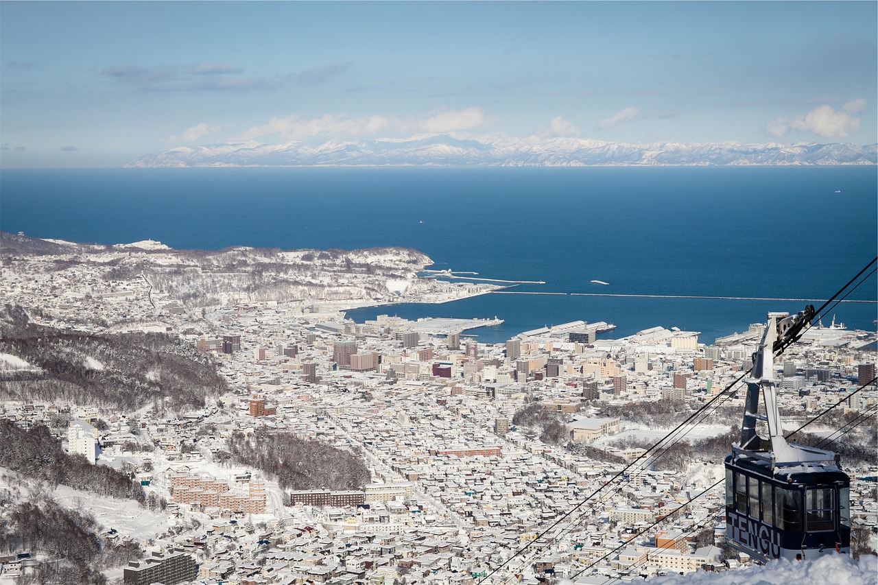 Image - gondola lift aerial view buildings