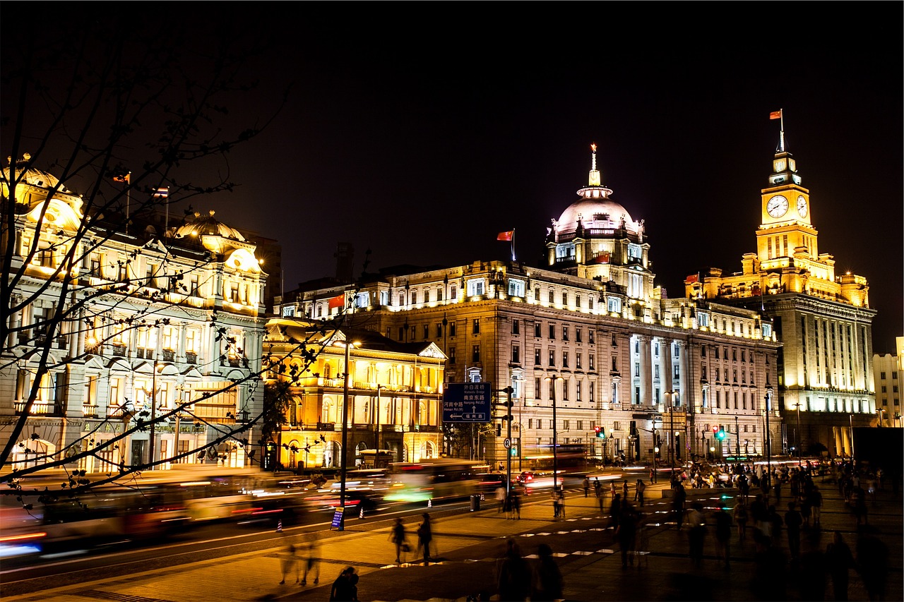 Image - china buildings architecture night