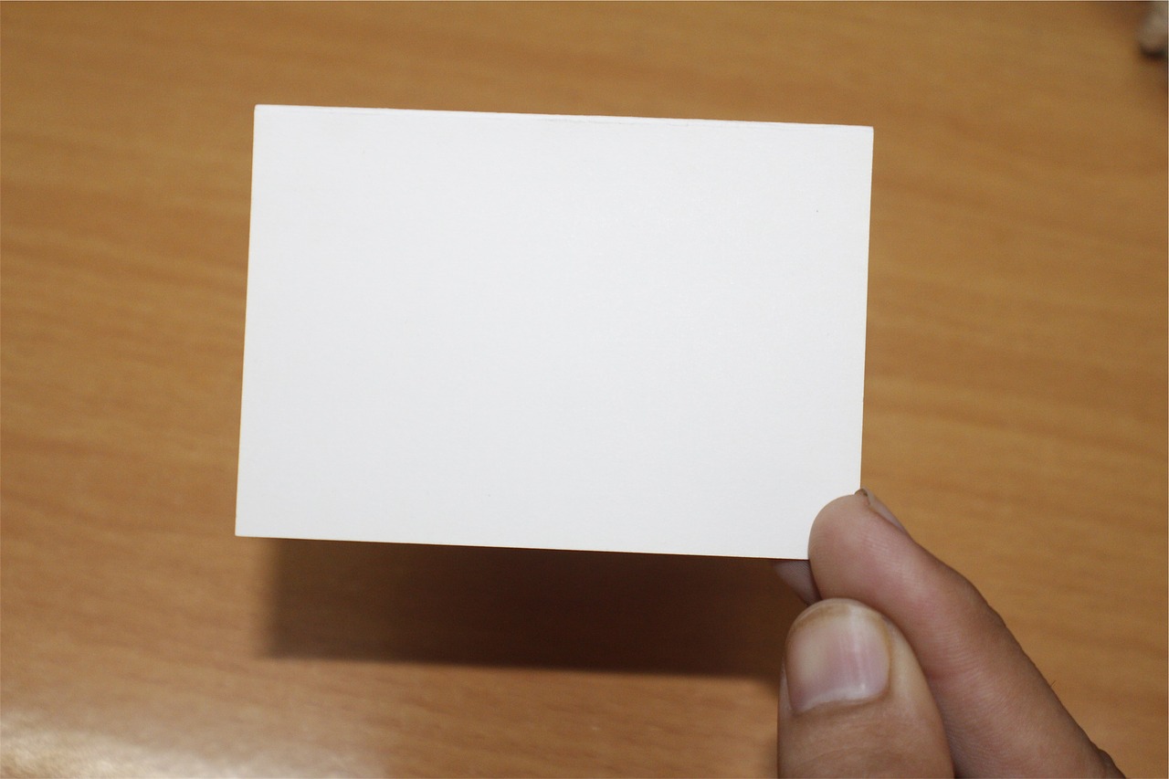 Image - card note hand