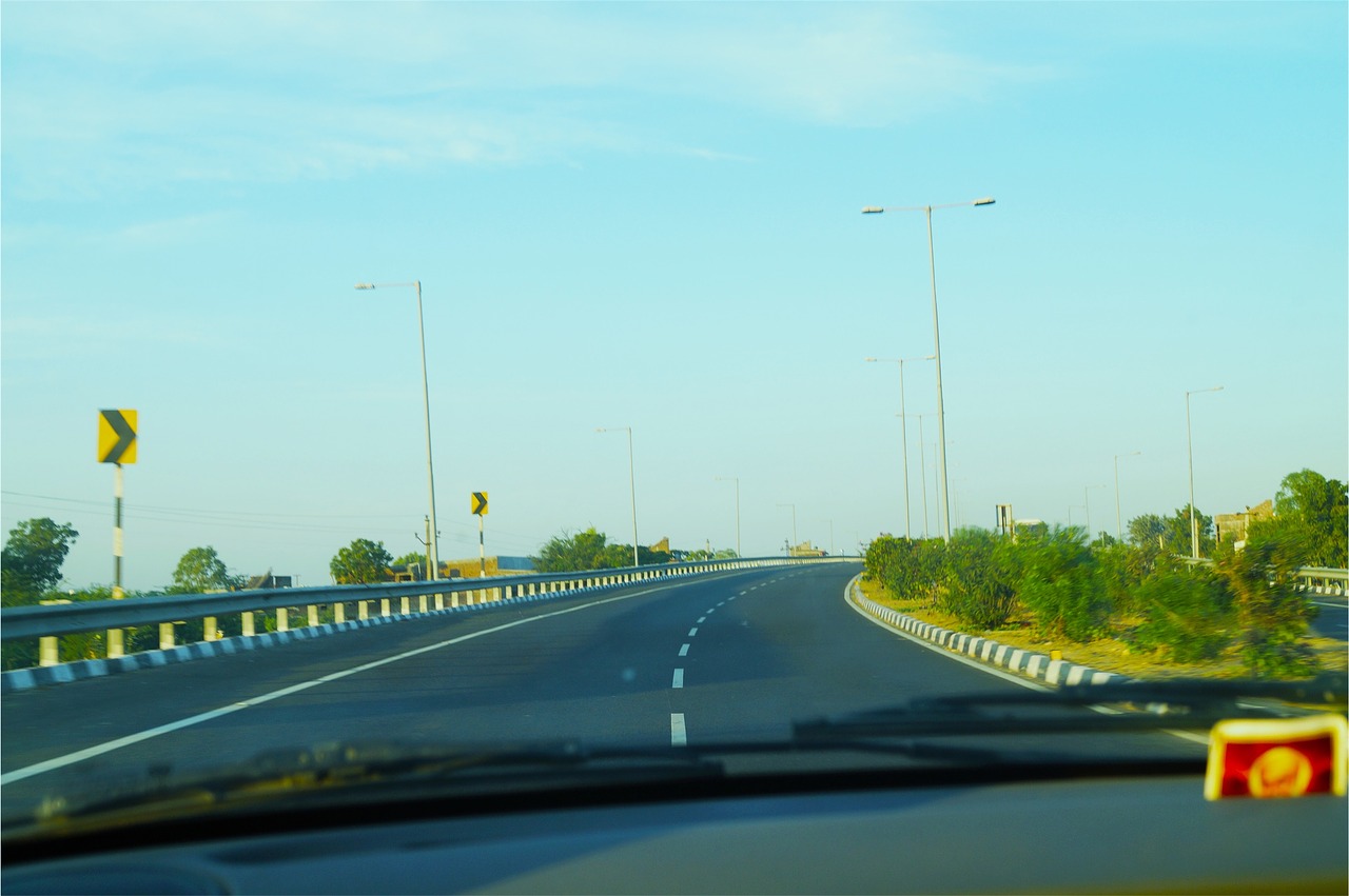 Image - road driving dash windshield signs