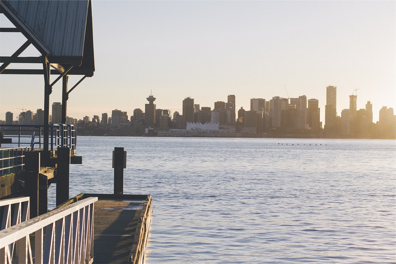 Image - pier dock wood water lake skyline