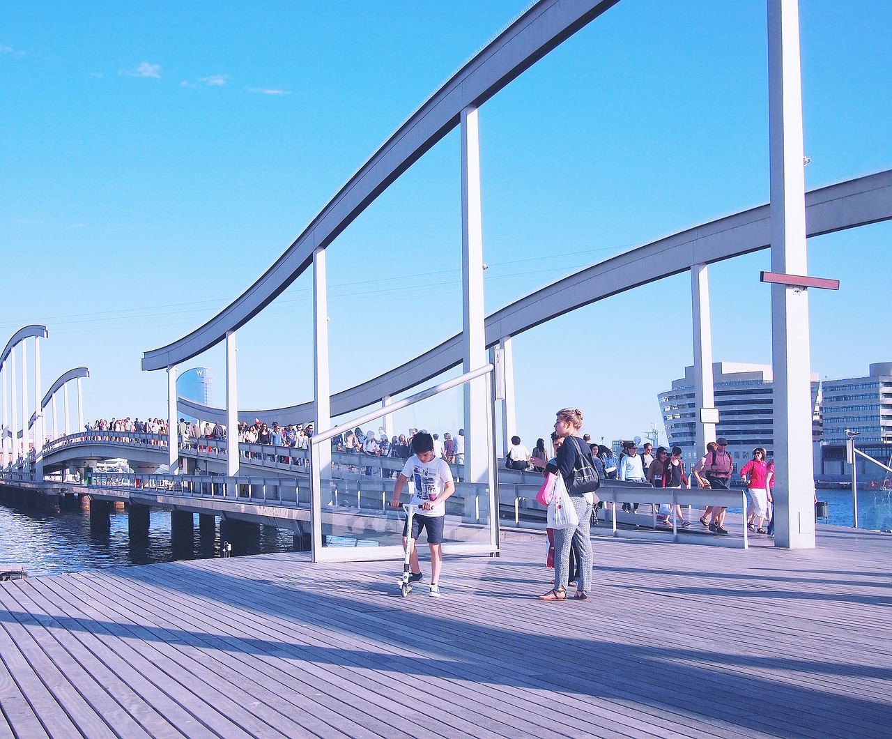 Image - barcelona spain city boardwalk