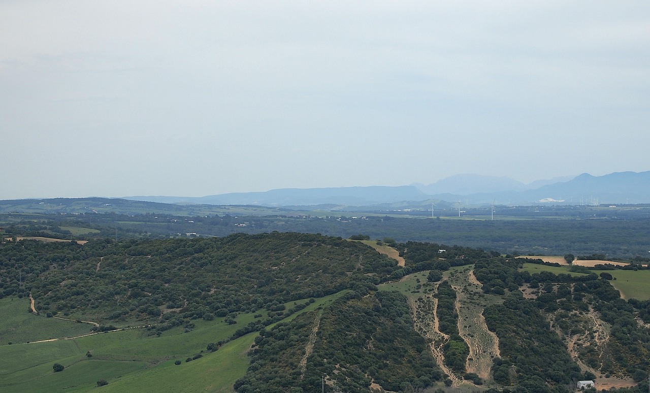 Image - spain landscape aerial view fields