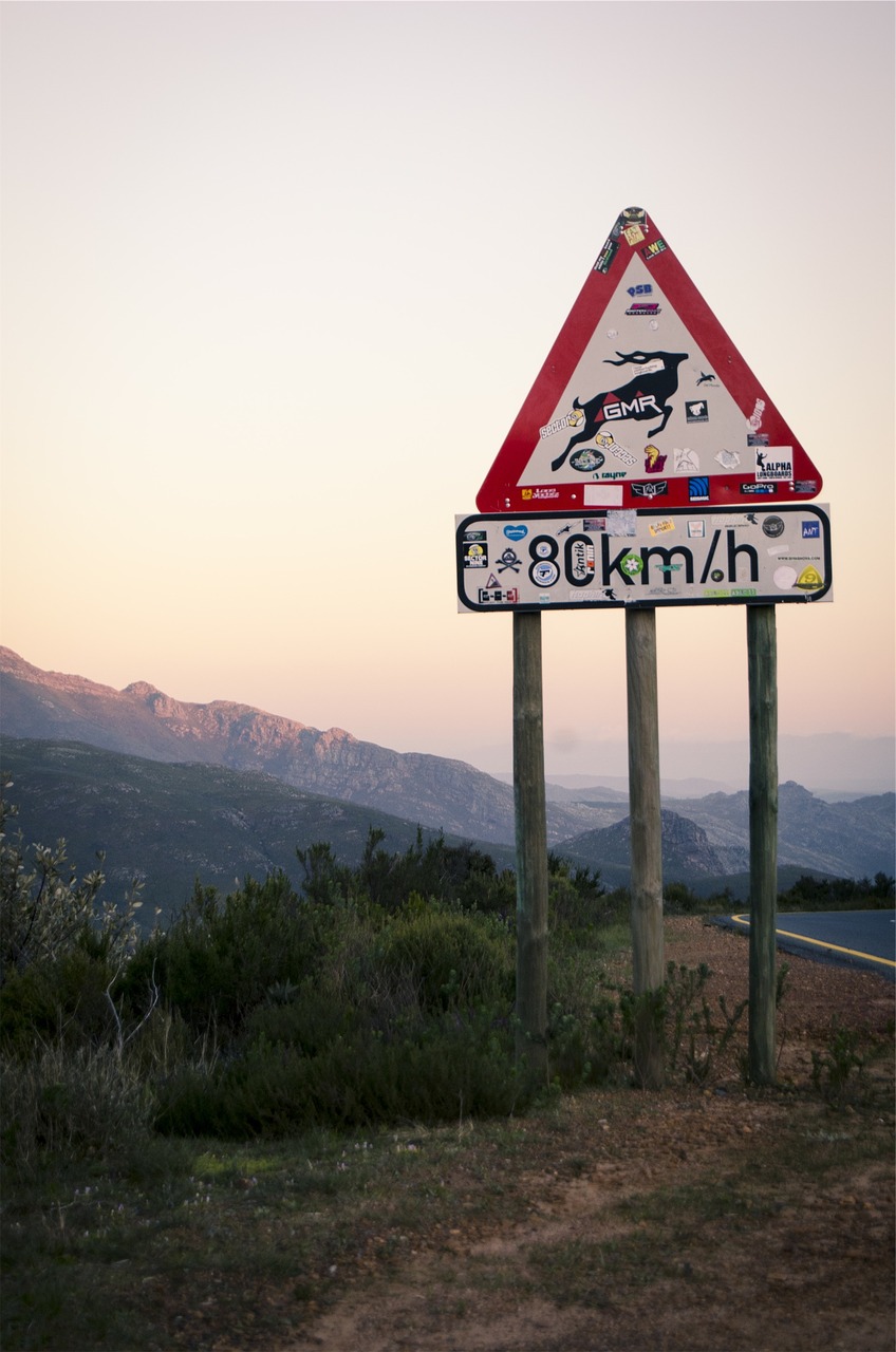 Image - road signs yield deer speed limit