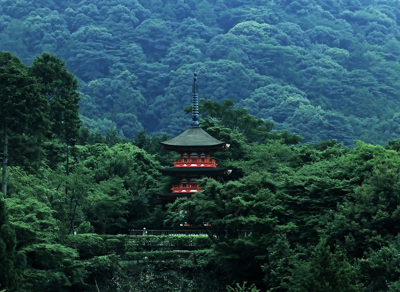 Image - pagoda japan forest asia temple