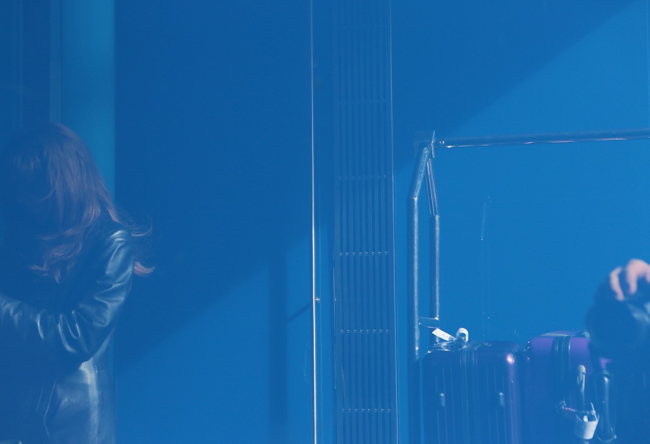 Image - blue hotel luggages suitcases