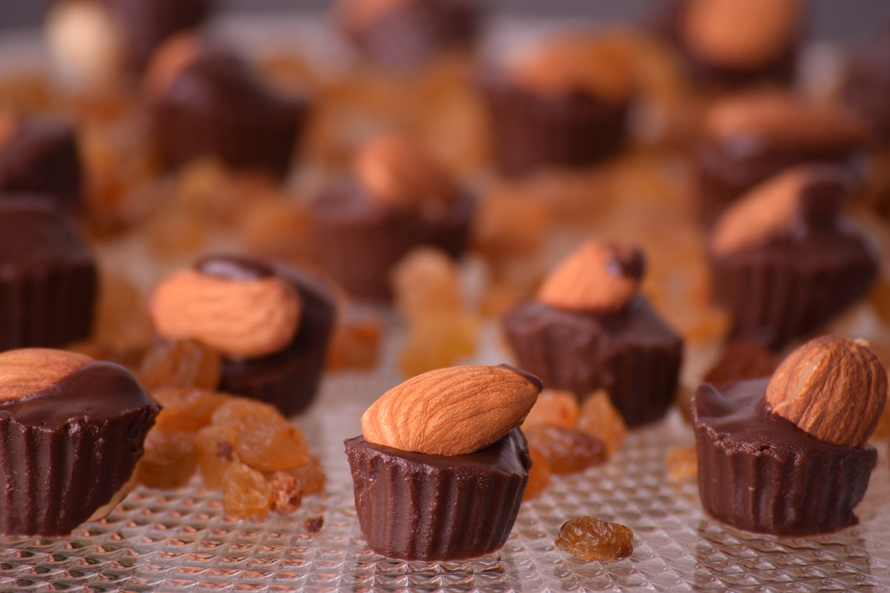Image - almond almond chocolate chocolates